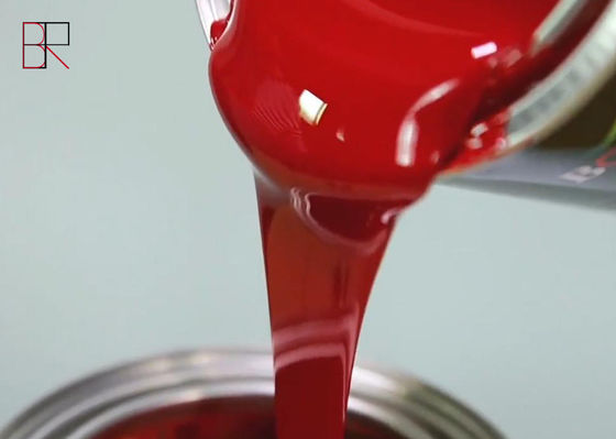 Υψηλό κόκκινο αυτόματο Refinish σκληρότητας ακρυλικό χρώμα χρωμάτων 1.2KG