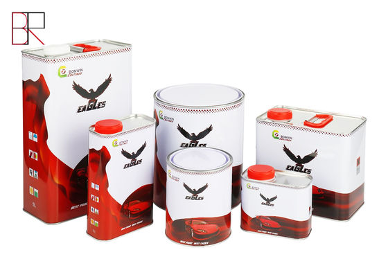 Υψηλό κόκκινο αυτόματο Refinish σκληρότητας ακρυλικό χρώμα χρωμάτων 1.2KG